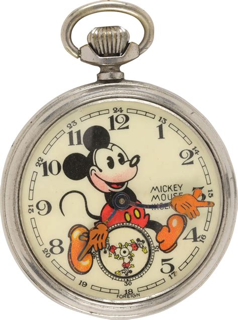 mickey mouse pocket watch replica for adults by ingersoll